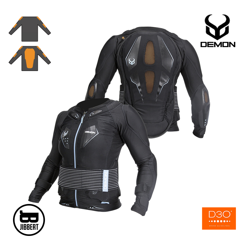 Clear cabin 1920 DEMON ski protection D3O Material veneers d30 Ski Armor Breast Shoulder Elbows DS1323