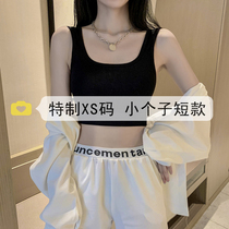 Black Sleeveless Harnesses Small Vest Woman Summer Ride Fashion Foreign Pistes Trendy Outside Wearing Small Sub-Base Blouses