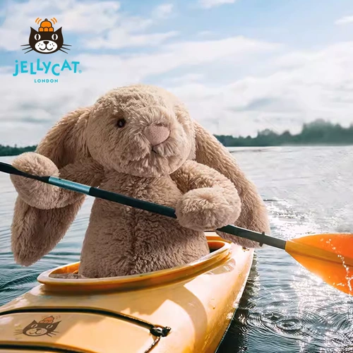 Jellycat, застенчивый бежевый плюшевый кролик, игрушка для утешения малышей, кукла, подушка, Великобритания, подарок на день рождения