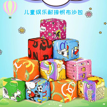 Sandbag children throw sandbags kindergarten primary school students grab mini sandbags handmade toy bags rope canvas sandbags