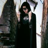 Кружевная маска, плащ, xэллоуин, косплей