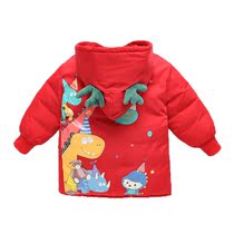 Childrens winter cotton clothes female baby cotton clothes 2020 new foreign style thickened coat childrens New Years clothes girls  quilted jacket