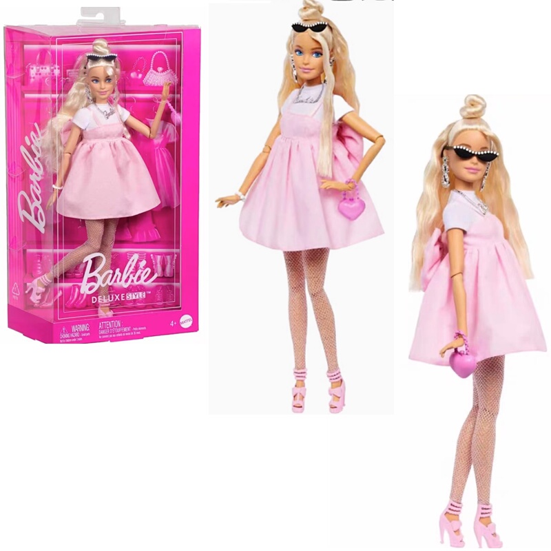 Barbie Deluxe Fashion Sweetheart Charming Jointed Doll Girl's Birthday Gift Toy Hyv27