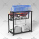 Badminton Racket, Tennis Racket, Tennis Court Island Display Rack, Table Tennis Racket Display and Storage Rack, Ball Tube Display Rack