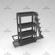 Dumbbell rack sports fitness equipment storage rack household basketball rack kettlebell yoga mat storage rack with wheels