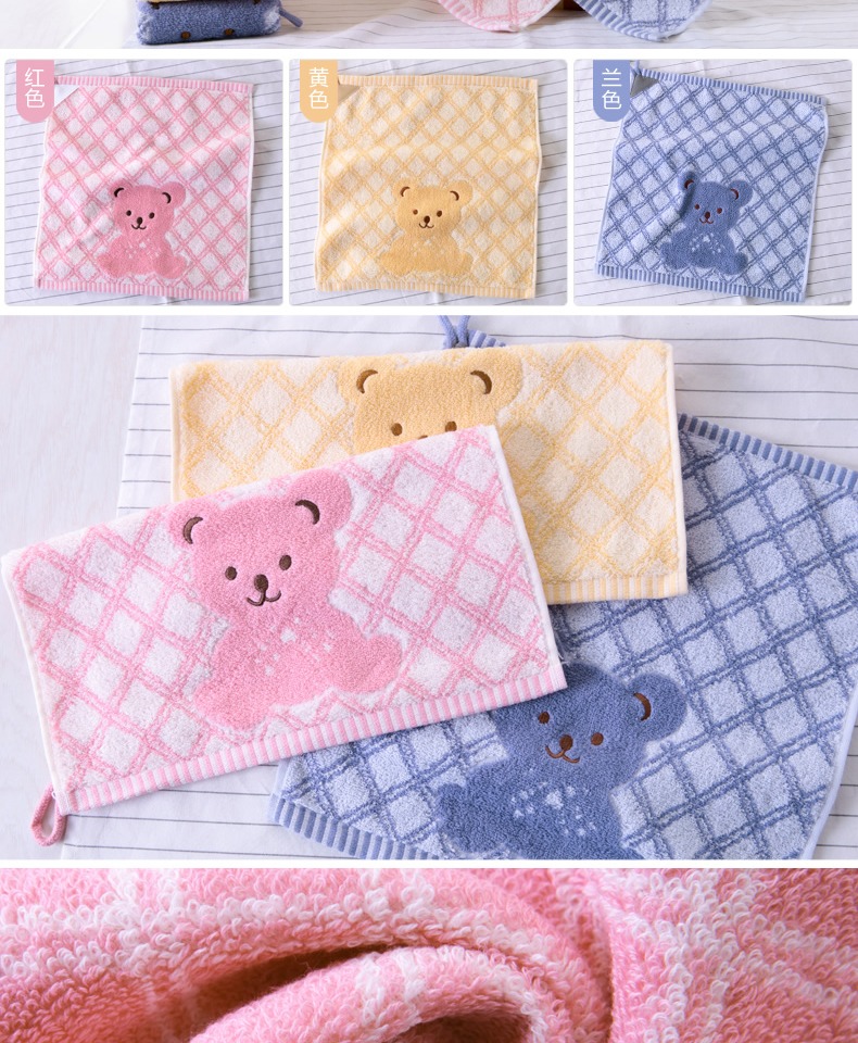Vàng số bông khăn / khăn / bé khăn Sáu nạp mềm, thấm bông satin phim hoạt hình dễ thương - Khăn tắm / áo choàng tắm khăn xô tắm