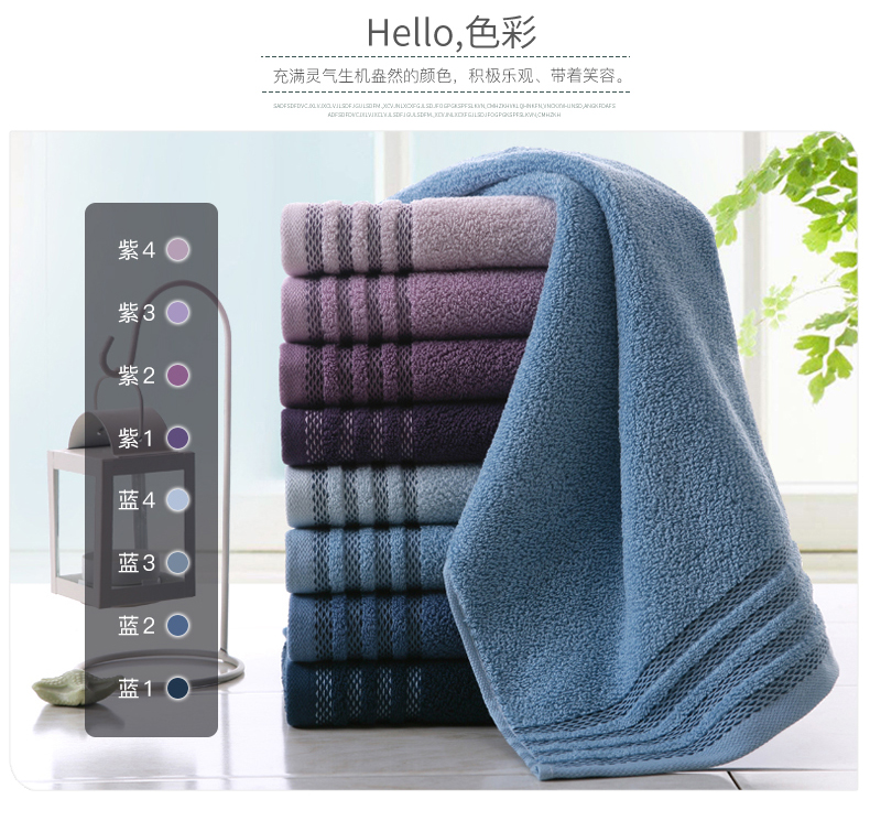 Vàng số bông khăn khăn bông đồng bằng lên mặt satin khăn dày mềm đơn giản phong cách thấm - Khăn tắm / áo choàng tắm giá khăn mặt