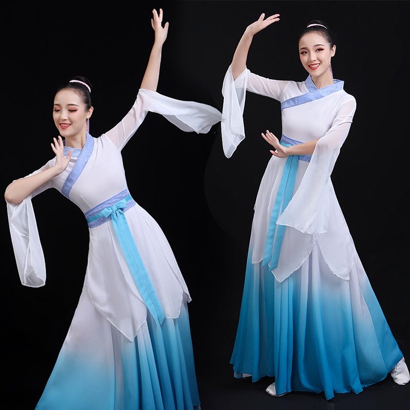 Hanfu Chinese Folk Dance Costumes Classical Dance Costume elegant