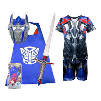Transformers Optimus Prime childrens clothing summer boy robot cospaly bumblebee technology suit