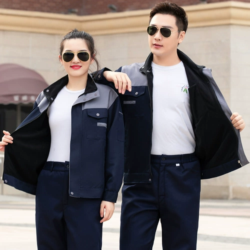 Демисезонный износостойкий удерживающий тепло флисовый комплект для работы, рабочая одежда, делается под заказ