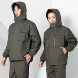 Зимняя куртка для работы, флисовый удерживающий тепло съемный комплект подходит для мужчин и женщин, увеличенная толщина, делается под заказ