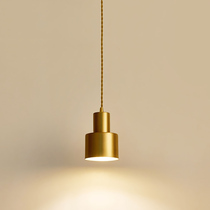 Nordic restaurant bar small chandelier post-modern simple all copper hotel Net Red personality creative bedroom bedside chandelier