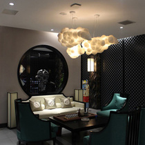 Cloud chandelier Net red ins creative personality milk tea clothing store mall doll shop project warm bedroom lamps