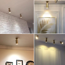 Nordic Ming Dress Spotlight Led track Bar light Living room Lamp minimalist Exhibit Hall Smallpox Light Background Wall Rail Spotlight