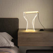 New Nordic Table Lamp Rear Modern Minimalist Lamps Led Creative Personality Design Light Lavish Bedroom Lamps