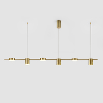 Restaurant chandelier Nordic minimalist modern personality Creative Strip Office Studio Lamps Bar front desk chandelier