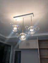 Accessories Dream Restaurant Chandeliers Rear Modern Minimalist Living-room Bulb Bubble Ball Glass Lampshade Designer Creative Luminaire