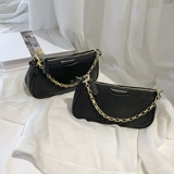 Сумка подмышку, сумка на одно плечо, цепь, небольшая сумка, французский стиль, изысканный стиль, популярно в интернете