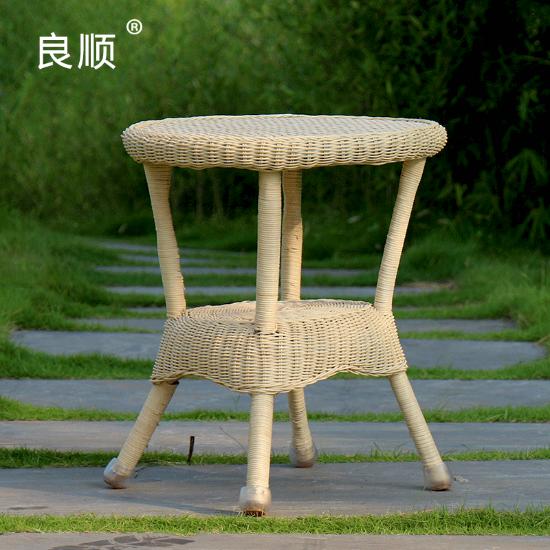 Bàn cà phê mây treshun sẽ là bàn ghế phòng khách handmade không sơn mà không có keo bảo vệ môi trường ban công giải trí bàn trà đơn - Bàn trà bàn gỗ giá rẻ