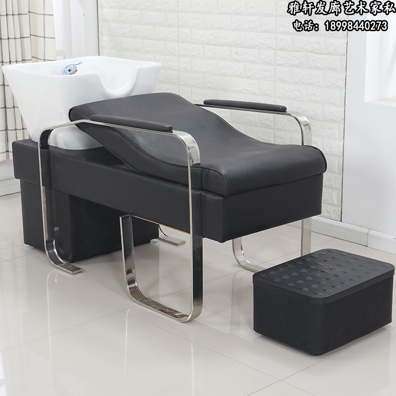 Head washing bed Ricoed shop manufacturer Direct sales Flushing Water Bed Ceramic Basin Hair Salon Special Beauty Salon European-style Semi-lying Beauty Hair Bed