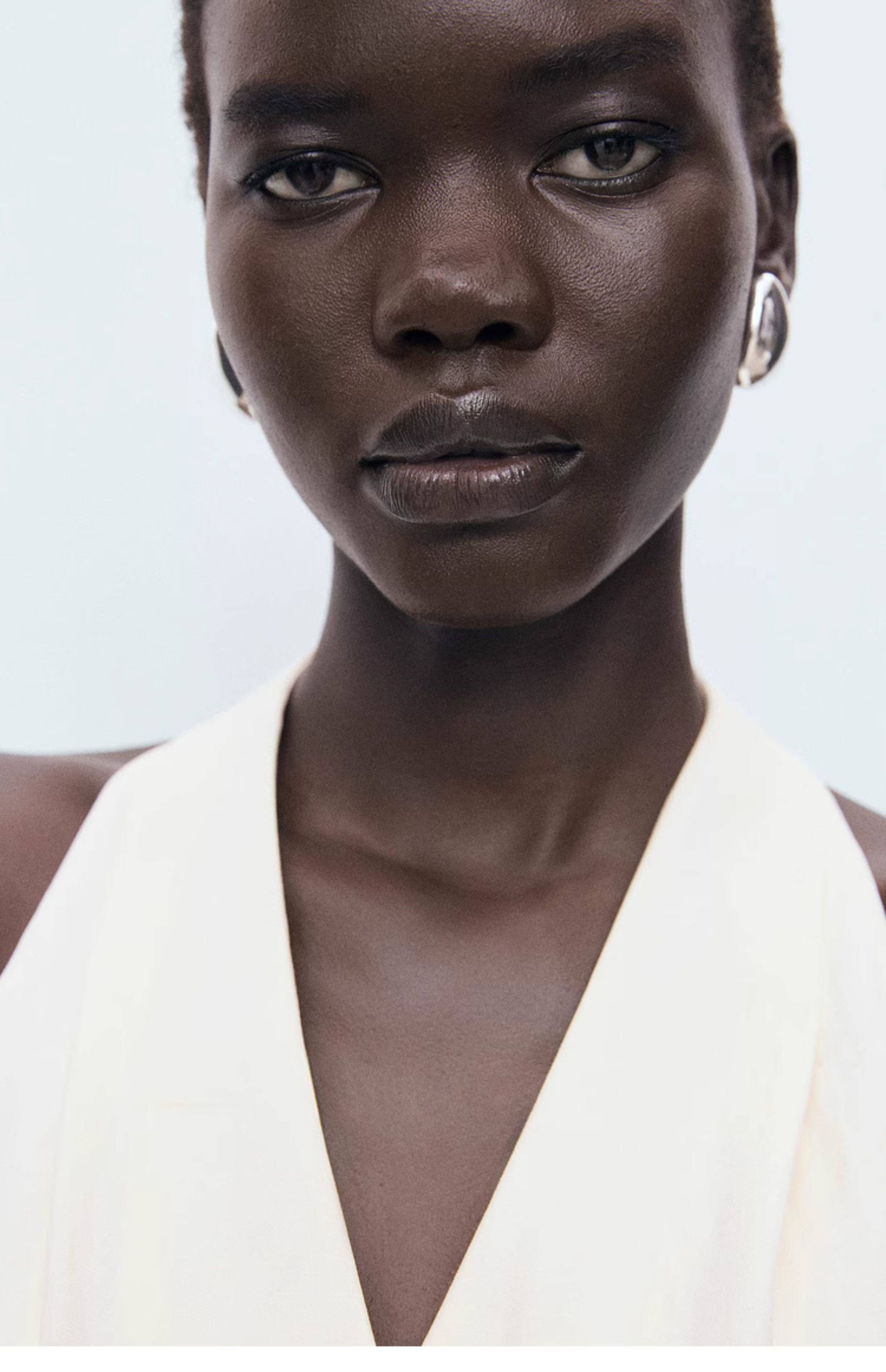 Боди/брюки 年终折扣mango女装连体裤2025秋装新款无袖v领系腰带阔腿连体裤