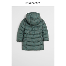 детская верхняя одежда mango女童2020秋冬新款连帽间棉大衣长袖棉服外套