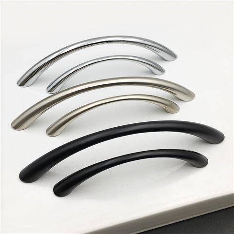 Drawer arched handle modern minimalist overall cabinet wardrobe door zinc alloy semi-circle hardware handle cabinet door handle