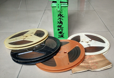 Film copy 8 75mm Electric film black-and-white storysheet (never vanquished airwaves)