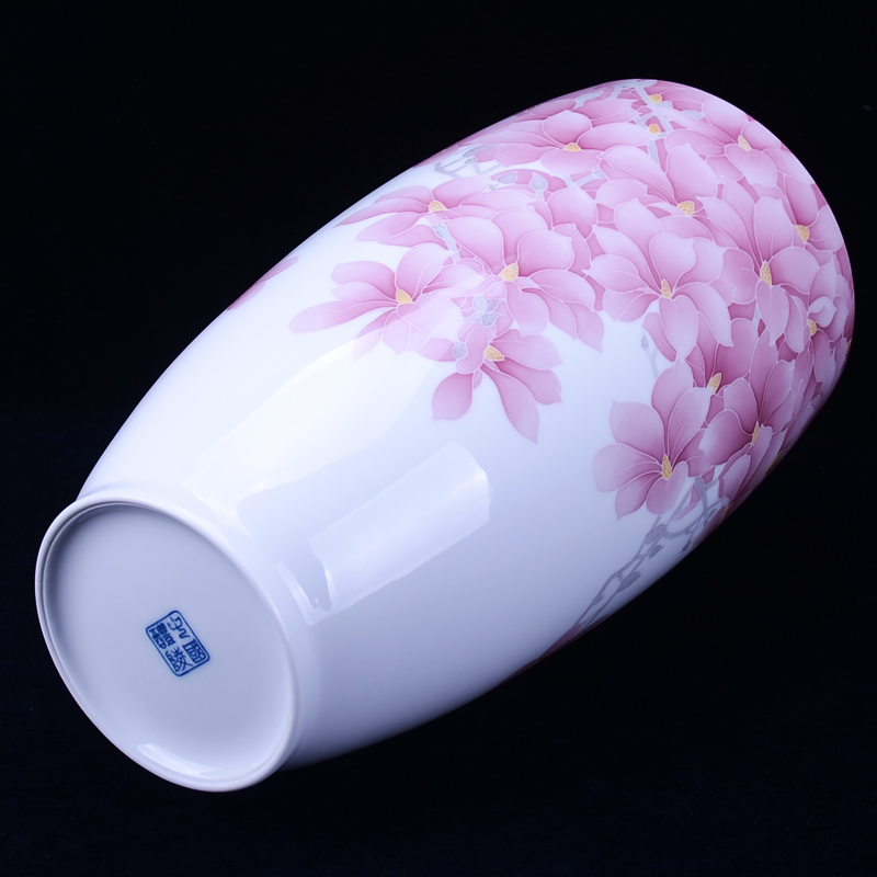 Under the liling glaze colorful porcelain ceramic design side shoulder, mesa of bottle vases, flower implement hand - made porcelain furnishing articles