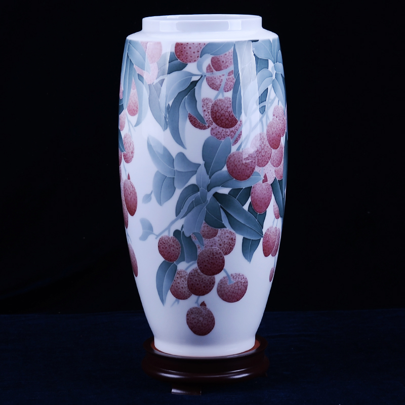 Under the liling glaze colorful porcelain ceramic design side shoulder, mesa of bottle vases, flower implement hand - made porcelain furnishing articles