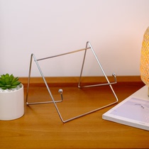 Iron stand vinyl record round clock reverse clock stand storage rack desktop display stand ipad