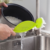  Rice washing artifact multi-function amoy rice stick spoon cleaning household kitchen drain artifact Creative gadget thickening