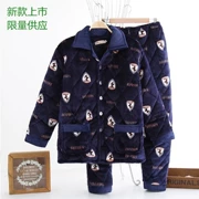 Mới mùa đông nam san hô lông cừu flannel ấm áp dịch vụ nhà phù hợp với ba lớp bông dày có thể được mặc bên ngoài để tăng đồ ngủ