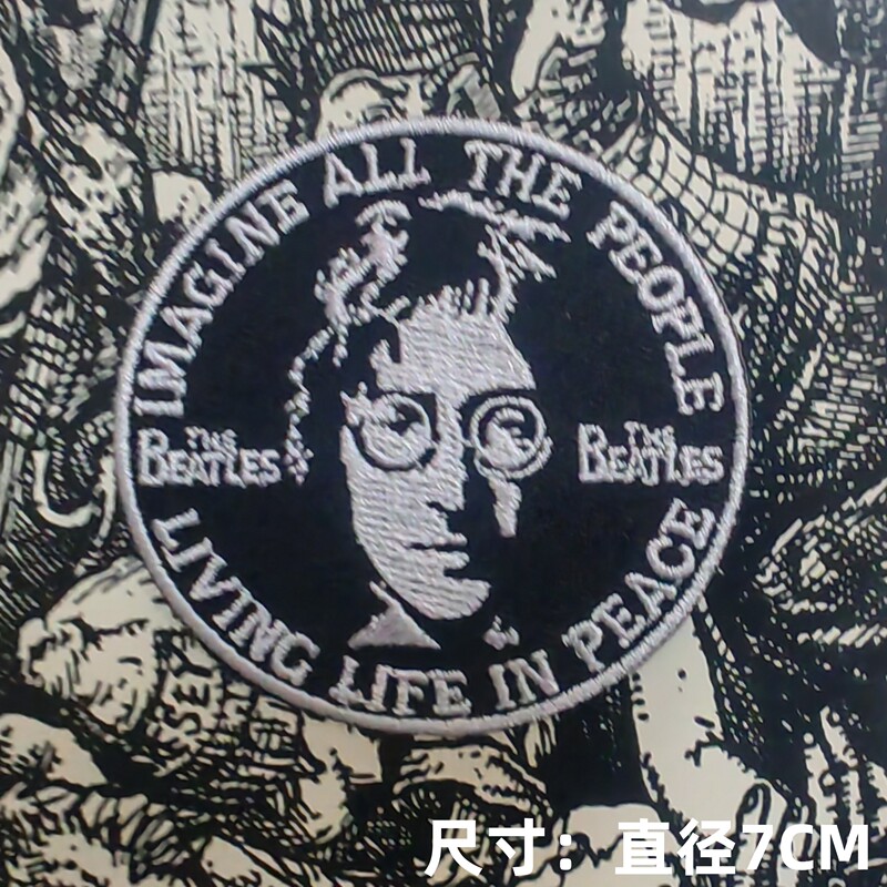 British Legendary Rock Band the Beatles John Lennon Embroidered Logo Patch