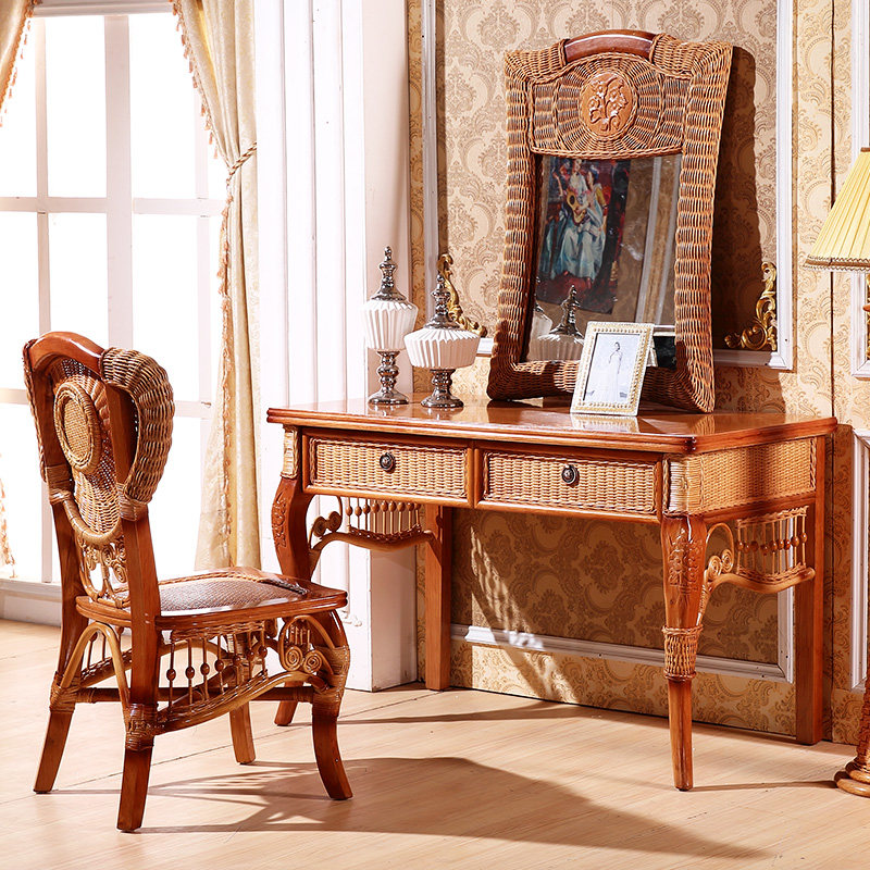 Fujiwood Makeup Bench Vine Art Makeup Bench Rattan Makeup Table Rattan MAKEUP CHAIR RATTAN BEDROOM FURNITURE INNATE