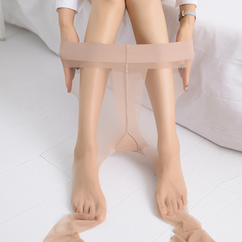 Lengthened flesh-colored sexy stockings for women's tall bottoming thin section anti-hook silk does not fall off the file bare leg artifact pantyhose