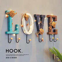 Hanging hanger wall hanging wall upper doorway home bedroom entry row hanging clothes hook Xuanguan clothes hanger hat wall style