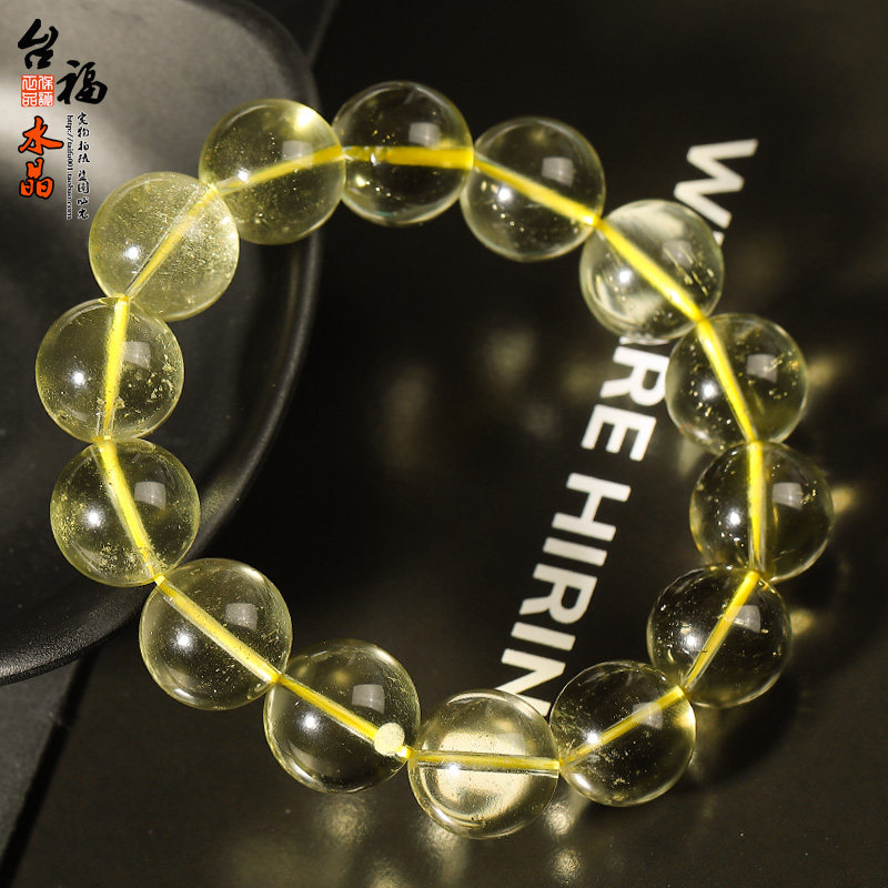 Taifu Crystal Gold Libyan meteorite string of meteorite natural crystal meteorite round - ball square