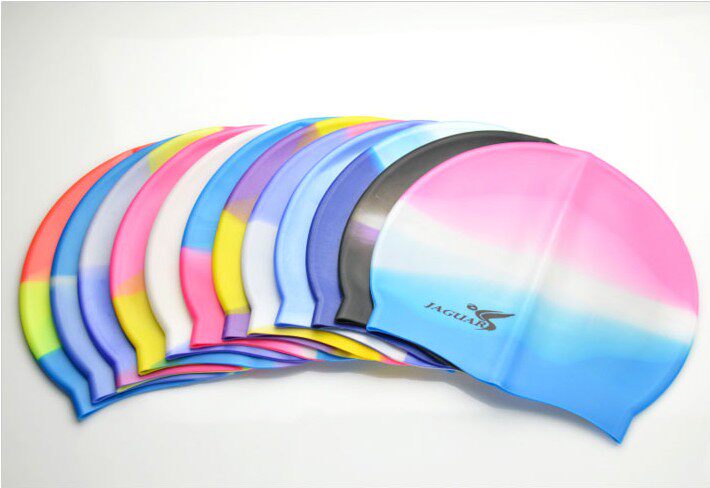 JIEJIA Jejia swimming cap waterproof silicone swimming cap MC colorful multi-coloured optional for both men and women