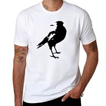 Magpie Magpies bird lover gift t shirt T-Shirt blacks plus s