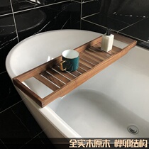 Bath side shelf cover tray light luxury artifact rack Bath stand on the side load-bearing high end
