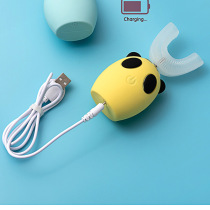 Childrens U-shaped electric toothbrush head storage with base gargle accessories universal charging cable