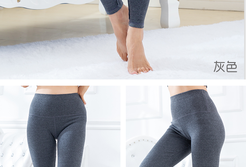 Quần ấm cho nữ một mảnh cộng với nhung dày đến đầu gối Quần corset cao Quần cotton Phụ nữ mặc quần dài cỡ lớn áo kiểu nữ đẹp tuổi 35