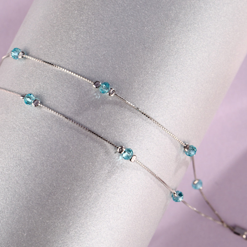 Bracelet de cheville Femme      en Argenterie - Ref 3102450 Image 4