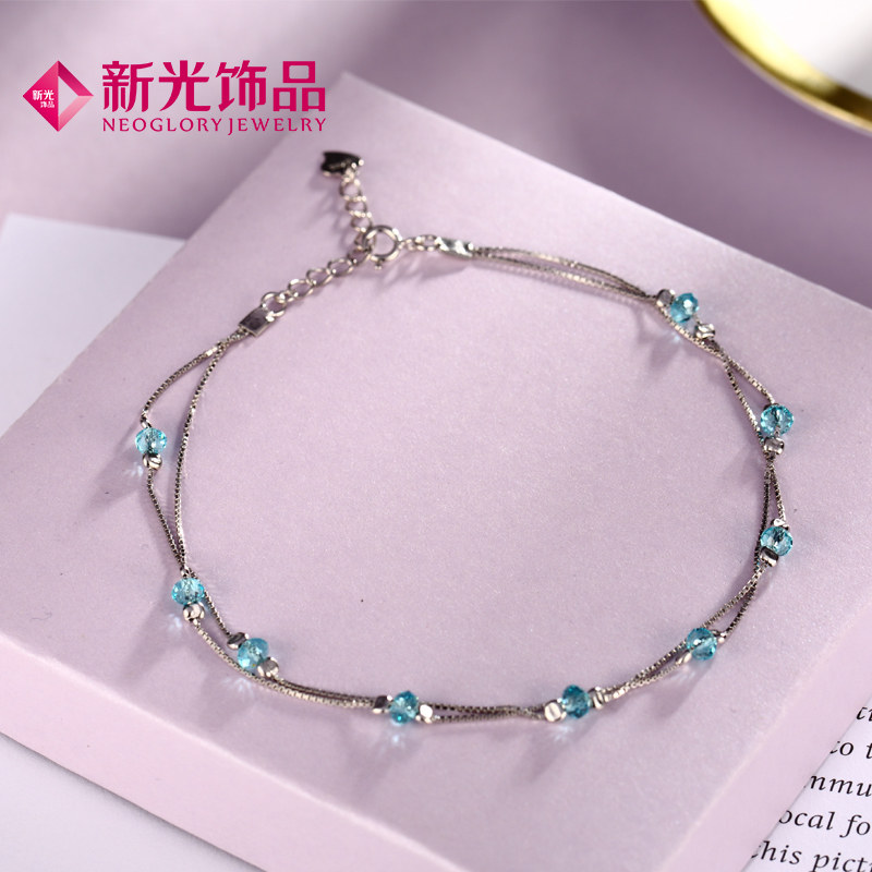 Bracelet de cheville Femme      en Argenterie - Ref 3102450 Image 3