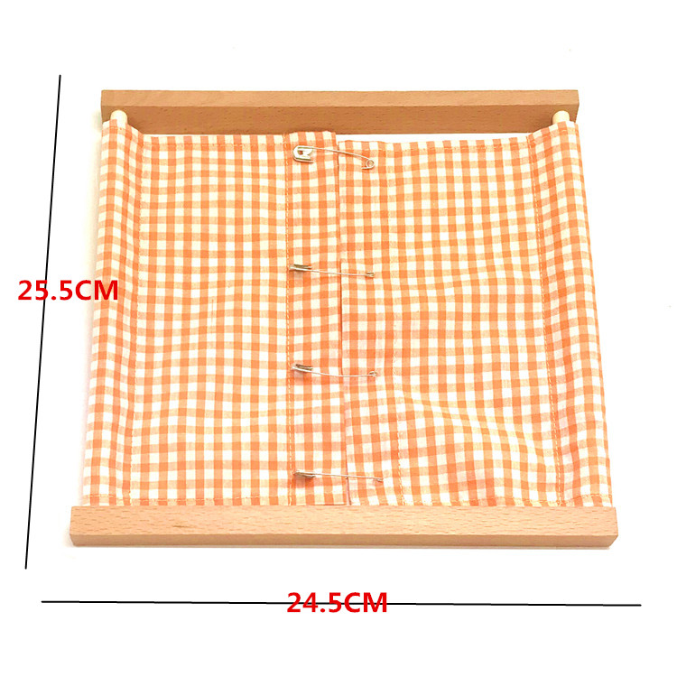 Montessori hàng ngày cuộc sống của trẻ em dạy học hỗ trợ khung quần áo mẫu giáo bé mầm non học tập nút dây kéo đồ chơi - Kính kính mắt eye plus