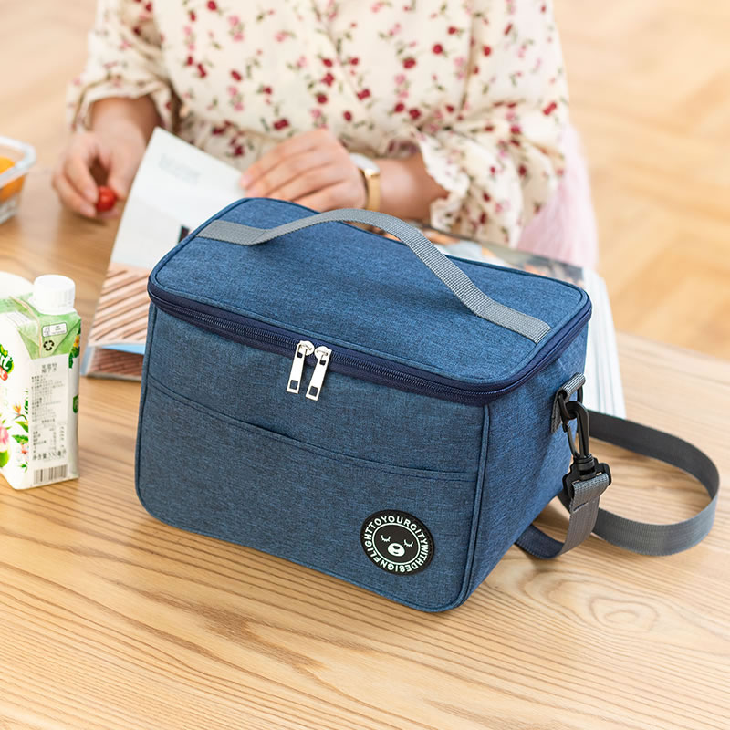 Insulation Bag Lunch Bag Hand Aluminum Foil Thicken Large Capacity With Meal with Students at Work Extra Large Lunch Bag