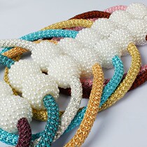Curtain buckle Imitation pearl curtain strap Installation-free curtain rope Fashion simple and wild curtain magnetic buckle Curtain belt