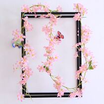 Air conditioning line shielding decoration simulation Flower Vine fake flower rattan air conditioning pipe decoration wire winding wall plastic flower