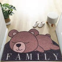 Entrance Door Cartoon Floor Mat Bathroom Door Non-slip Silk Ring Footbed customizable carpet Dirty Home Rub foot pad